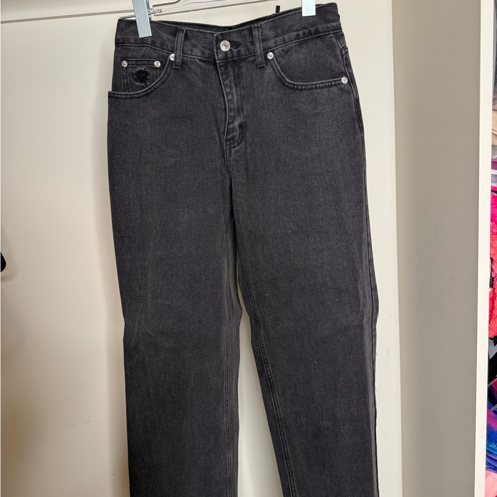 White Fox Boutique Acid Black High Rise Jeans